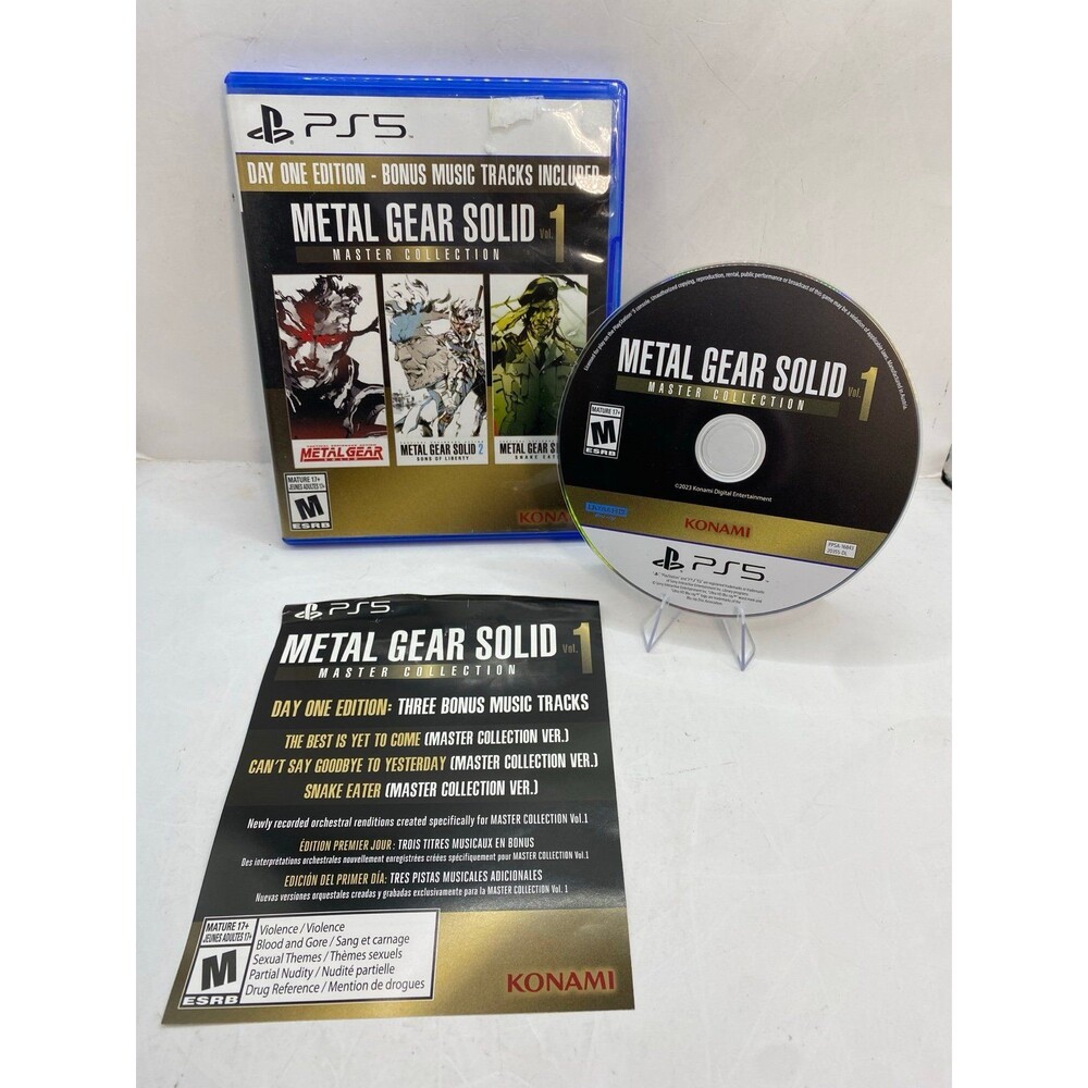 Metal Gear Solid: Master Collection Vol.1 (PlayStation 5, PS5, 2023) 1-3